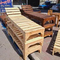 تخت استخری. تخت آفتابگیر. تخت ساحلی