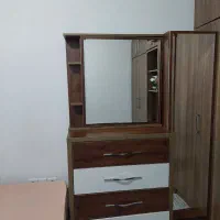 فروش تخت دونفره و کمد تمام mdf با تشک