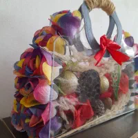 باکس گل جدیدشیشه ای شفاف