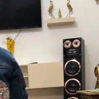 میز تلویزیون دیواری mdf همراه جا دکوری