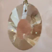 آویز کریستالی رنگ شامپاینی|لوستر و چراغ آویز|ری, صفاییه (چشمه علی)|دیوار