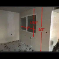 شیشه pvc سالم و با تمامی لوازم|مصالح و تجهیزات ساختمان|تهران, طرشت|دیوار