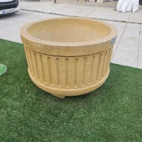 گلدان سنگی بزرگ گرد جدید