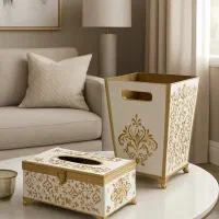 ست جادستمال کاغذی وسطل آشغال