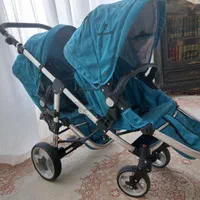 کالسکه  دوقلویی پپرگاردین(pierre cardin)|کالسکه و لوازم جانبی|اصفهان, فروردین|دیوار