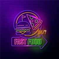 تابلو نئون فست فود و رستوران ، تابلو راهنما|ریسه و چراغ تزئینی|قزوین, |دیوار