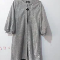 مانتو مجلسی نقره ای شاین|لباس|قوچان, |دیوار