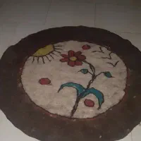 جاجیم در حد نو  دست باف  گرد   و مستطیل