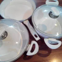 سرویس قابلمه چدن گرانیت|ظروف پخت‌وپز|گرگان, |دیوار