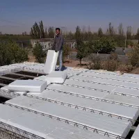 اجرای سقف تیرچه بتنی و فلزی واسکلت