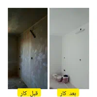 نقاشی رنگ آمیزی ساختمان نصب کاغذدیواری گچکار بهروز|خدمات پیشه و مهارت|اهواز, زیتون کارمندی|دیوار