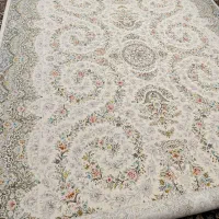 فرش ۹متری ماشینی دستباف گونه کاشان ۱۲۰۰شانه