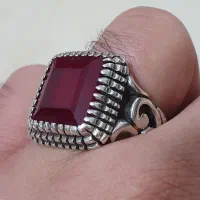 انگشتر یاقوت سرخ با رکاب دست ساز|جواهرات|تهران, شهرک طالقانی|دیوار