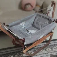 تخت گهواره چوبی جمع شو