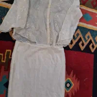 بلوز دامن  سفیدمجلسی