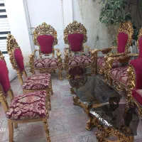 مبل سلطنتی ۹ نفره|مبلمان خانگی و میز عسلی|فاضل آباد, |دیوار