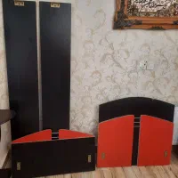 تخت خواب وکمد دوتیکه کودک ونوجوان ،سالم وخوش رنگ|تخت و سرویس خواب|الوند, |دیوار