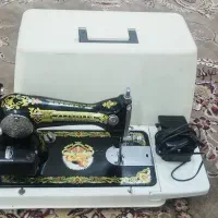 چرخ خیاطی مشکی کامل با قاب