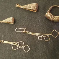 گوشواره و انگشتر زنانه شیک و زیبا