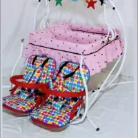 ننو و تاب دوقلو ترمزدار دستی روی یک بدنه سوار|اسباب و اثاث بچه|ساری, |دیوار