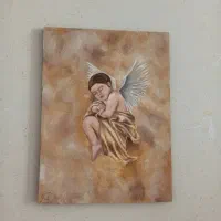 تابلو رنگ روغن فرشته