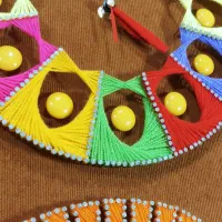 تابلو ساعت بافتنی