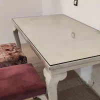 میز چوبی ۶ نفره|میز و صندلی غذاخوری|سرخرود, |دیوار