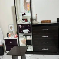 تخت و پاتختی و دراور دونفره درحد نو|تخت و سرویس خواب|فولادشهر, فولادشهر|دیوار