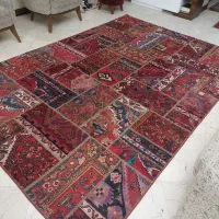 فرش دستباف چهلتکه کلاژ سوسن|فرش|تهران, ستارخان|دیوار