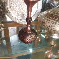گلدان مسی قلمزنی شده ،طرح مینیاتور ،قلم عالی|کلکسیون اشیاء عتیقه|اصفهان, شهرستان|دیوار