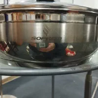 قابلمه استیل سفرام اصل ترکیه بادرب پیرکس