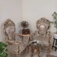 مبل سلطنتی تمام چوب اصل راش|مبلمان خانگی و میز عسلی|خوی, |دیوار