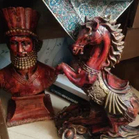 مجسمه کوروش کبیر دکوری و مجسمه اسب