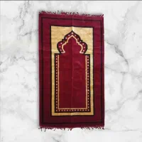 سجاده مخمل بزرگ قرمز عنابی