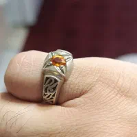 انگشتر یاقوت سانچیا رکاب دست‌ساز تمام شبکه