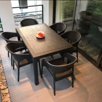 میز وصندلی پلاستیکی حصیری