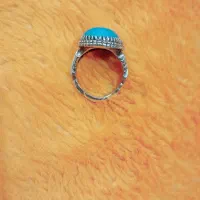 انگشتر نقره فیروزه کرمان رنگ ثابت|جواهرات|کرخه, |دیوار