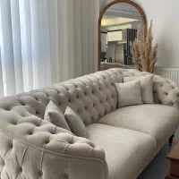 مبل و میزناهارخوری چستر کرم