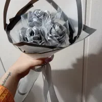 دسته گل روبانی