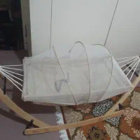 گهواره چوبی برند ملورین همراه پشه بند
