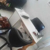 میز و صندلی ناخن باجا لاک میزپدیکور رینگ لایت بزر