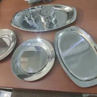 ظروف استیل نو قدیمی شاید برای 35سال پیش باشه|ظروف سرو و پذیرایی|تهران, افسریه جنوبی|دیوار