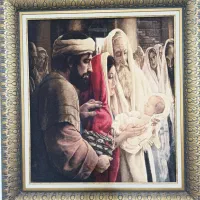 تابلو فرش چله ابریشم و کلیه وسایل منزل