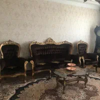 مبلمان استیل طبی سلطنتی تمام چوب راش|مبلمان خانگی و میز عسلی|شهرکرد, |دیوار