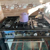اجاق گاز در حال کار
