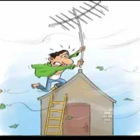 نصب تلویزیون سیم انتن نصب