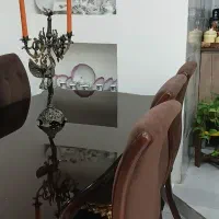 میز غذا خوری تمام چوب ۶ نفره کاملا سالم