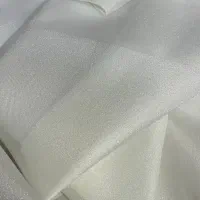 پرده شاین دار سفید نو با قیمت مناسب