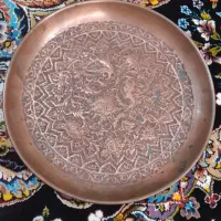 سینی  مسی  دیواری|کلکسیون اشیاء عتیقه|رشت, بلوار گیلان|دیوار