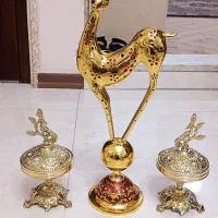 آهو و قندان برنز